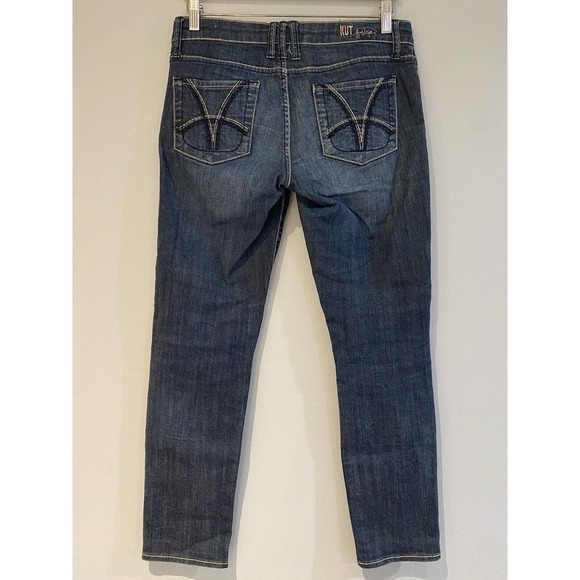 KUT FROM THE KLOTH Katy Boyfriend Blue Denim Jeans Women's Size 4 Low Rise Ankle - Picture 11 of 11